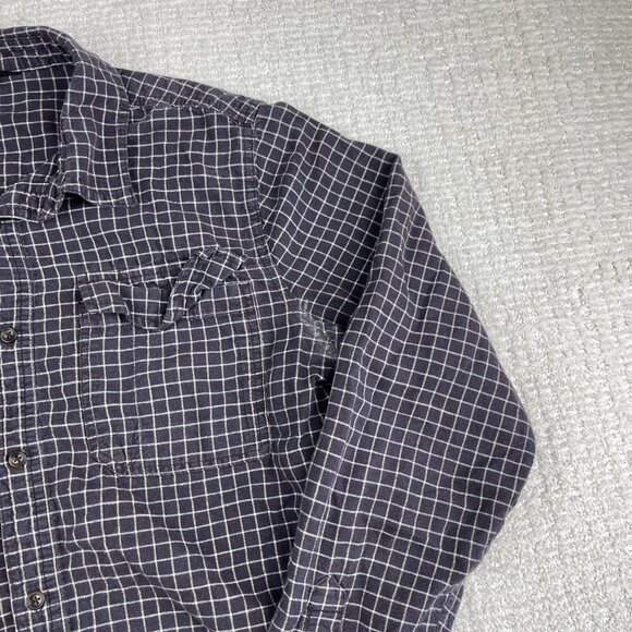 Outdoor Research Shirt Mens M Purple Check Ironhorse Long Sleeve Hemp READ** - Picture 4 of 16